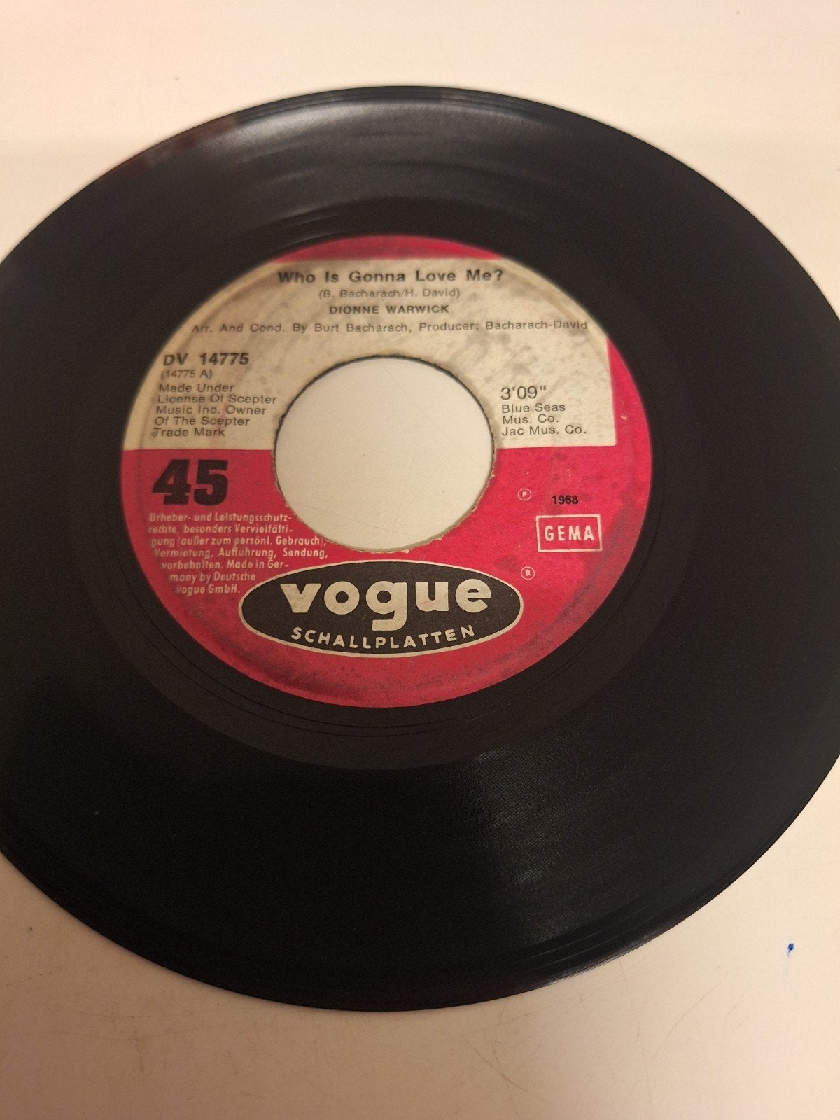 Dionne Warwick - Who is gonna love me, 1968., Verzenden, 7 inch, Soul