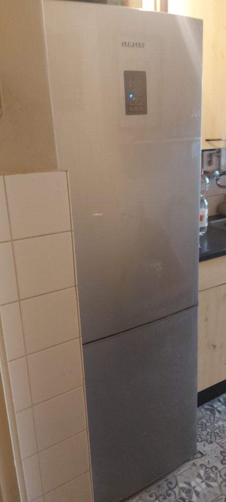 Samsung koel vriescombinatie  rvs kleur KOELT/VRIEST PERFECT, Witgoed en Apparatuur, Koelkasten en IJskasten, Ophalen, Gebruikt