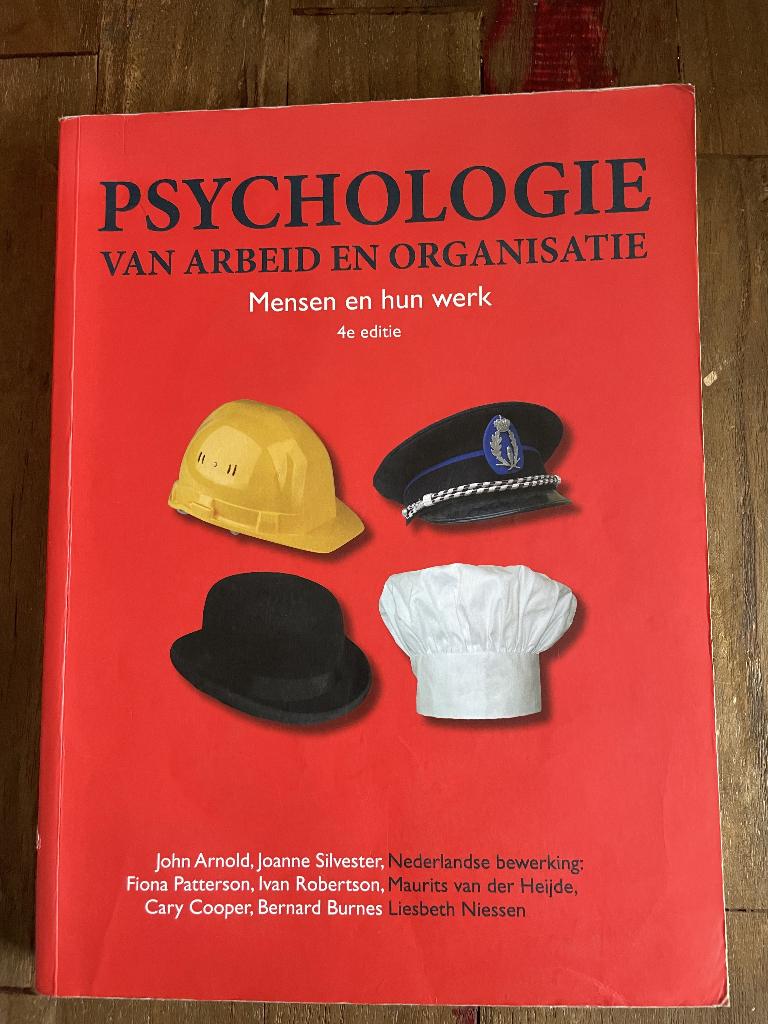 Psychologie van arbeid en organisatie, Diverse auteurs, Zo goed als nieuw, Gamma, HBO