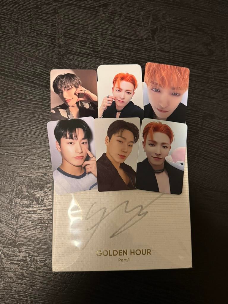 ATEEZ Golden Hour: Part. 1 signed Mingi album, Ophalen of Verzenden, Zo goed als nieuw, Cd of Plaat