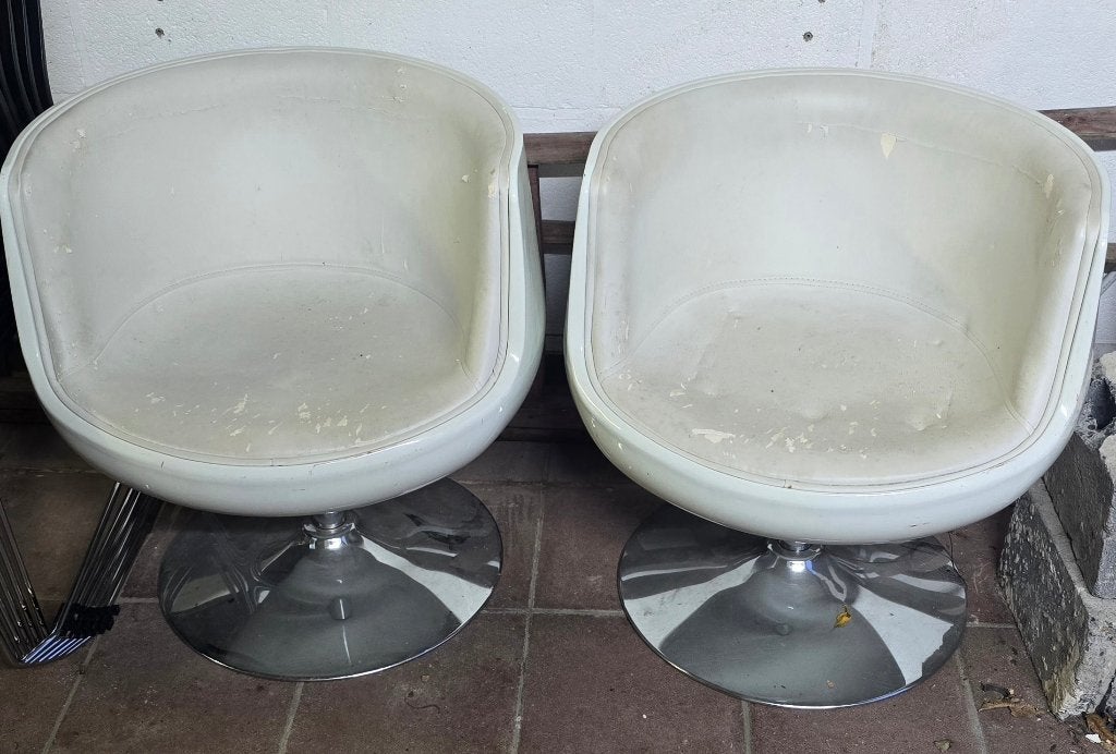Gratis kuipstoeltjes, Ophalen, Gebruikt, Wit, Twee
