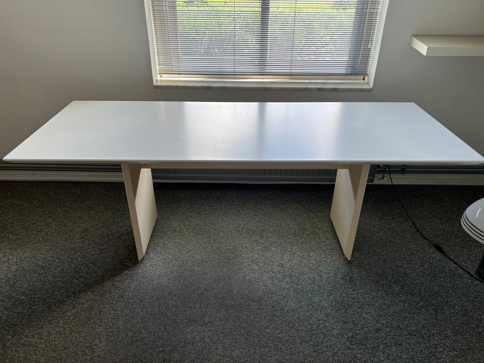 Ahrend/Gispen bureau jaren '90 met paneelpoten, Huis en Inrichting, Bureaus, Ophalen, Overige typen, Gebruikt, Vintage