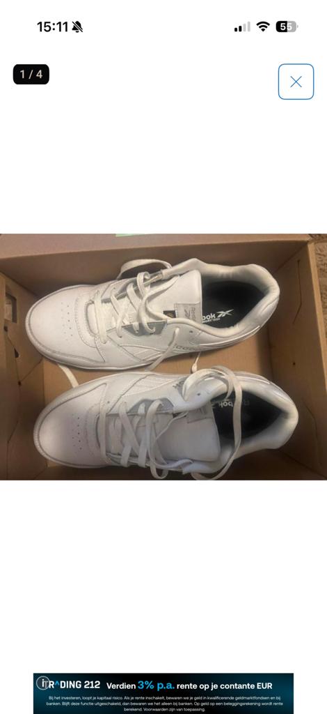 Reebok sneakers werkschoenen s3 43, Ophalen of Verzenden, Nieuw, Wit, Sneakers of Gympen
