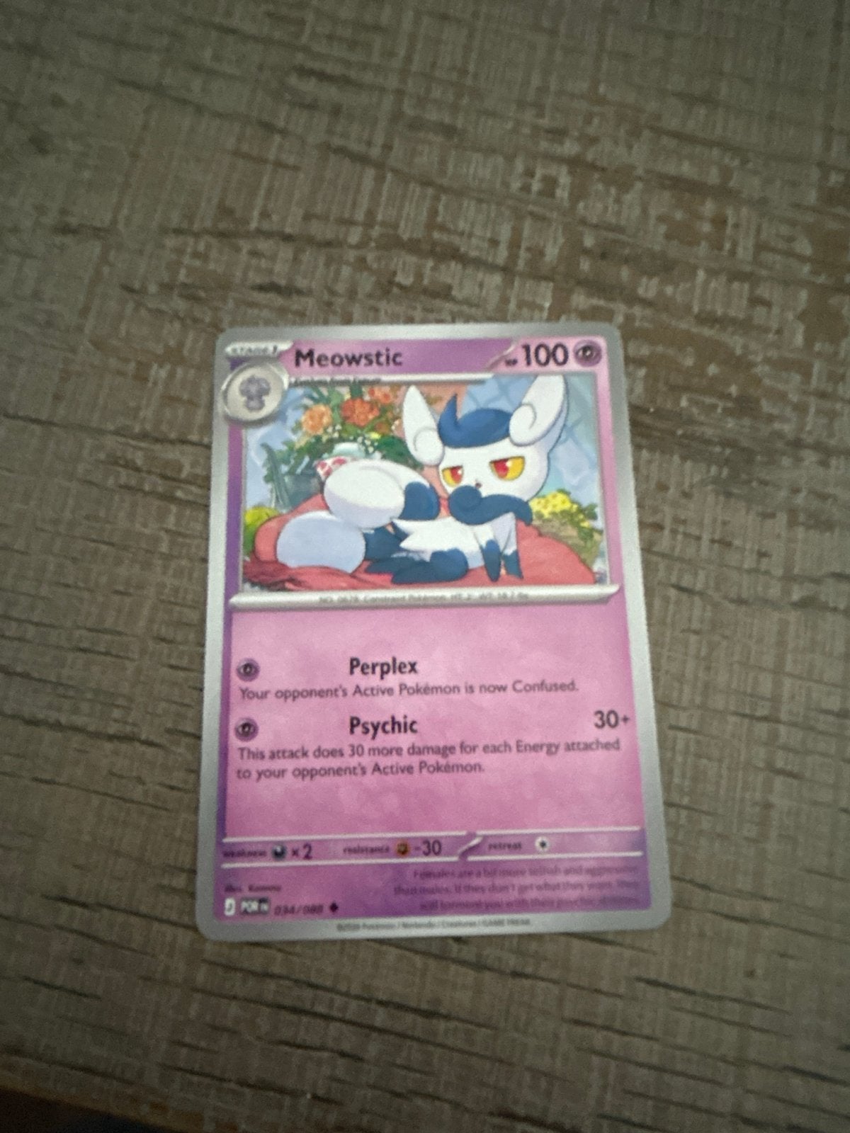 Pokémon Kaart: Meowstic (2019) - Zo goed als nieuw, Ophalen of Verzenden, Zo goed als nieuw, Losse kaart