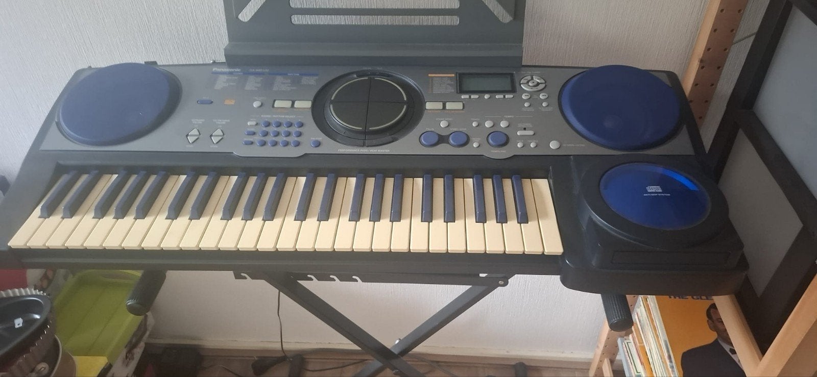 Panasonic SX-MB100 (uit 2001) keyboard met standaard en drum, Met standaard, Ophalen, Overige merken, 61 toetsen