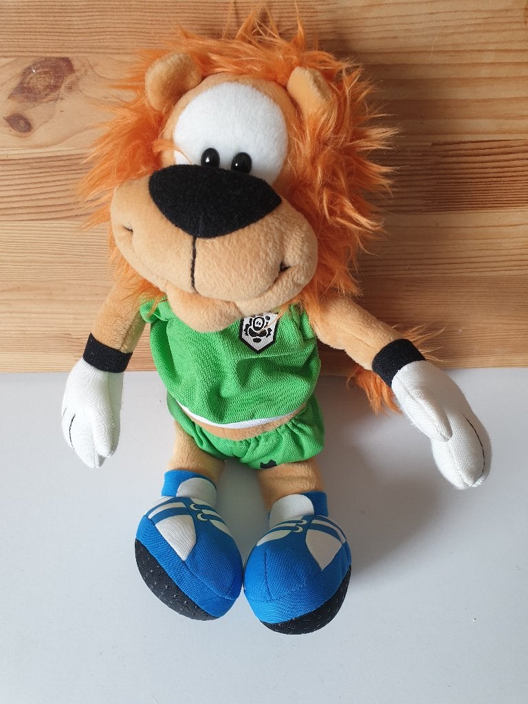 Knuffel Loekie de Leeuw - Voetbal - Keeper, Verzamelen, Ophalen of Verzenden, Gebruikt, Overige typen