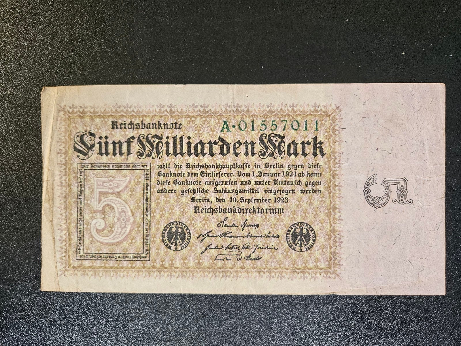 Duitsland pick 115a 1923, Postzegels en Munten, Bankbiljetten | Europa | Niet-Eurobiljetten, Ophalen of Verzenden, Duitsland, Los biljet
