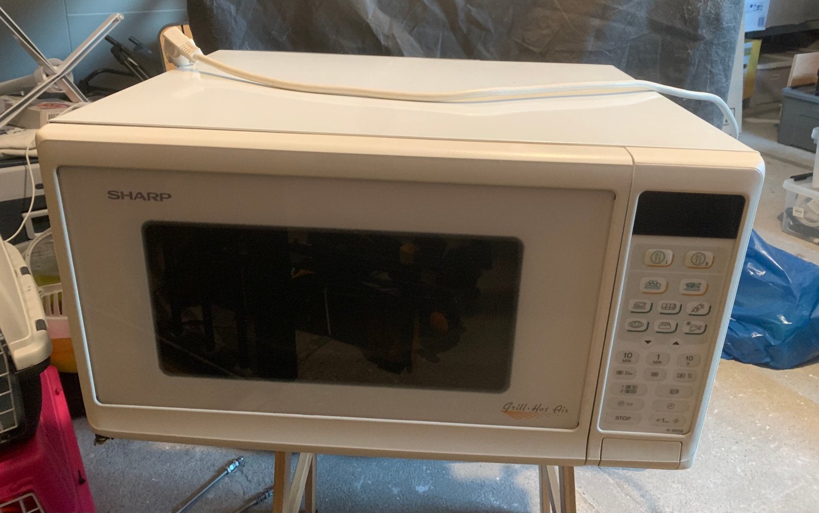 SHARP R-9R56 Combimagnetron, Ophalen, Combimagnetron, Zo goed als nieuw, Draaiplateau
