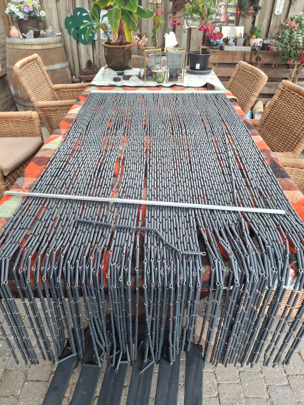 kraalgordijn tbv deur, Doe-het-zelf en Verbouw, Deuren en Horren, Ophalen, 80 tot 100 cm, Buitendeur, Metaal