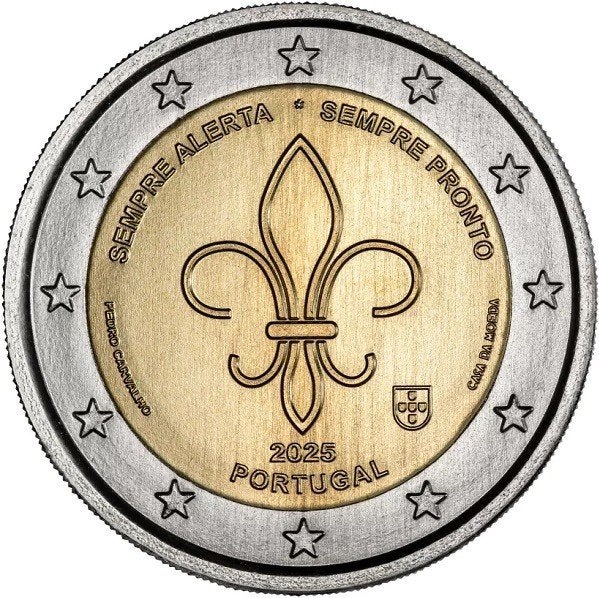 Speciale 2 Euro PORTUGAL 2025 “Wereldverkenner" in unc., Postzegels en Munten, Ophalen of Verzenden, Portugal, 2 euro