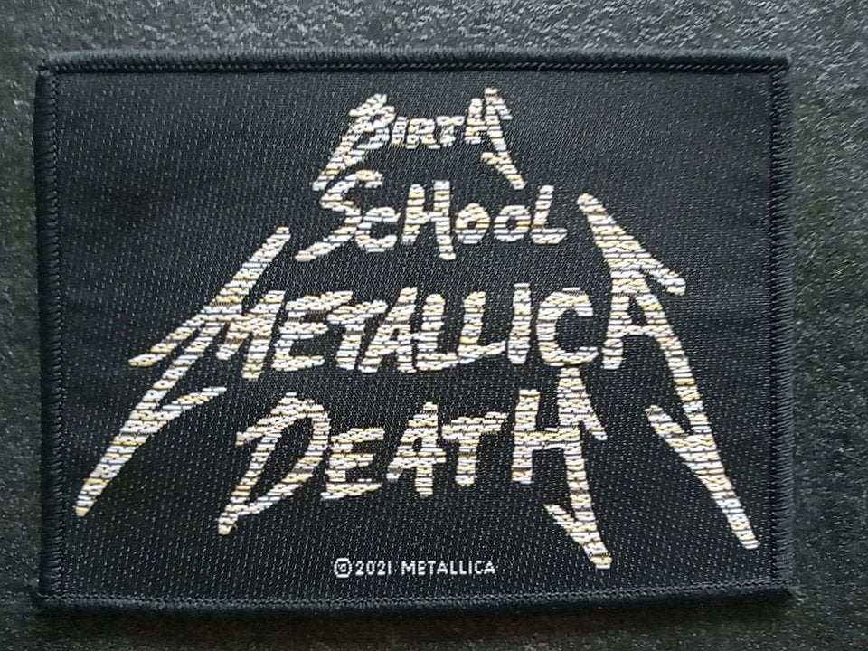 Metallica vrij  mooie Birth School Metallica Death patch 5, Verzenden, Nieuw, Kleding