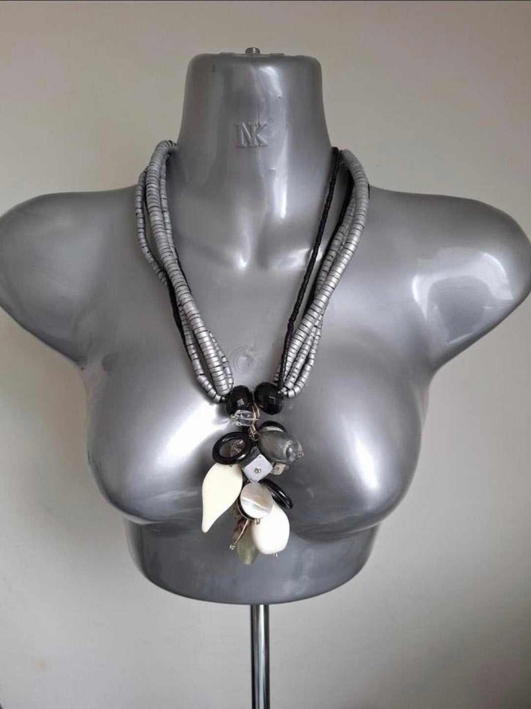 Manouk - ketting met bundel kralen. 3=2 actie!, Sieraden, Tassen en Uiterlijk, Kettingen, Overige materialen, Verstelbaar, Verzenden