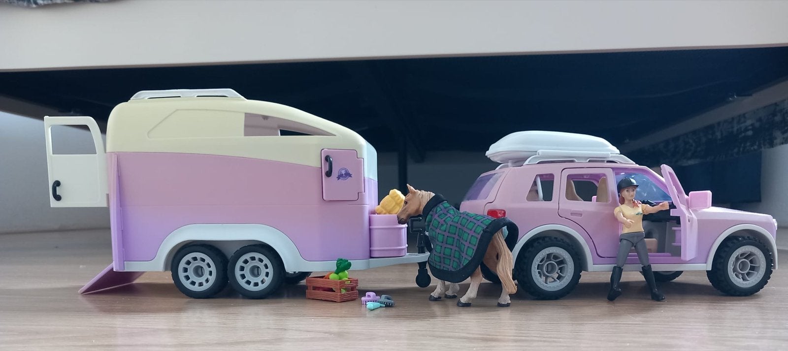 Schleich Horse Club Auto met Paardentrailer (42535), Ophalen, Gebruikt