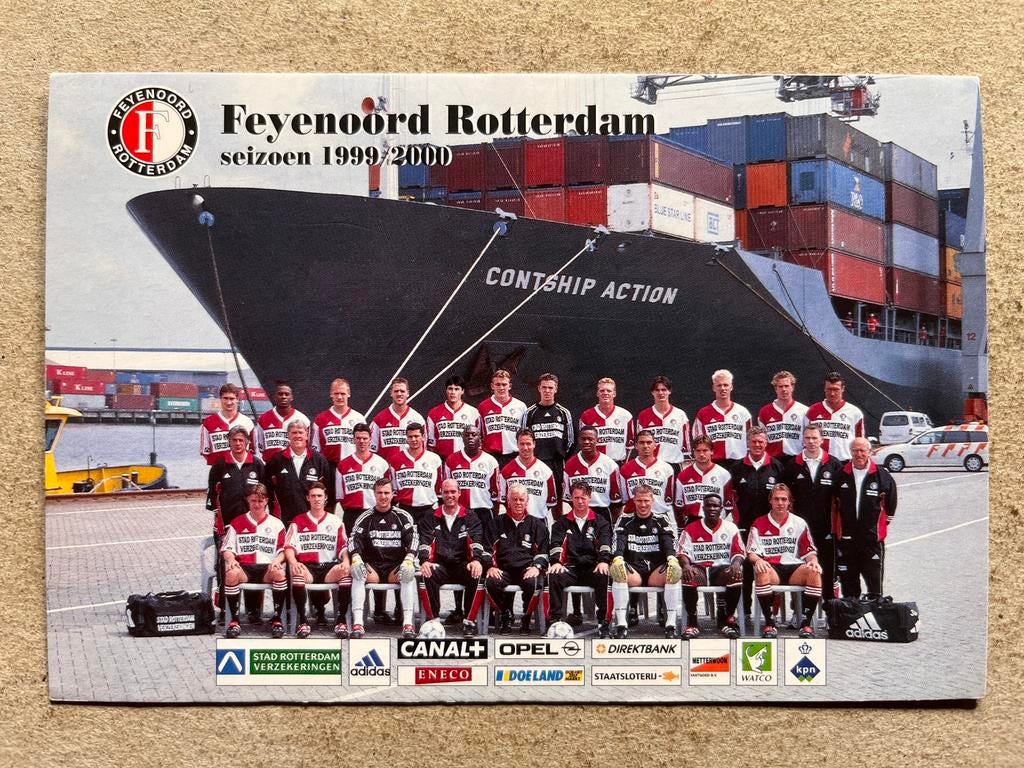 Feyenoord elftalkaart, Ophalen of Verzenden, Gebruikt, Feyenoord
