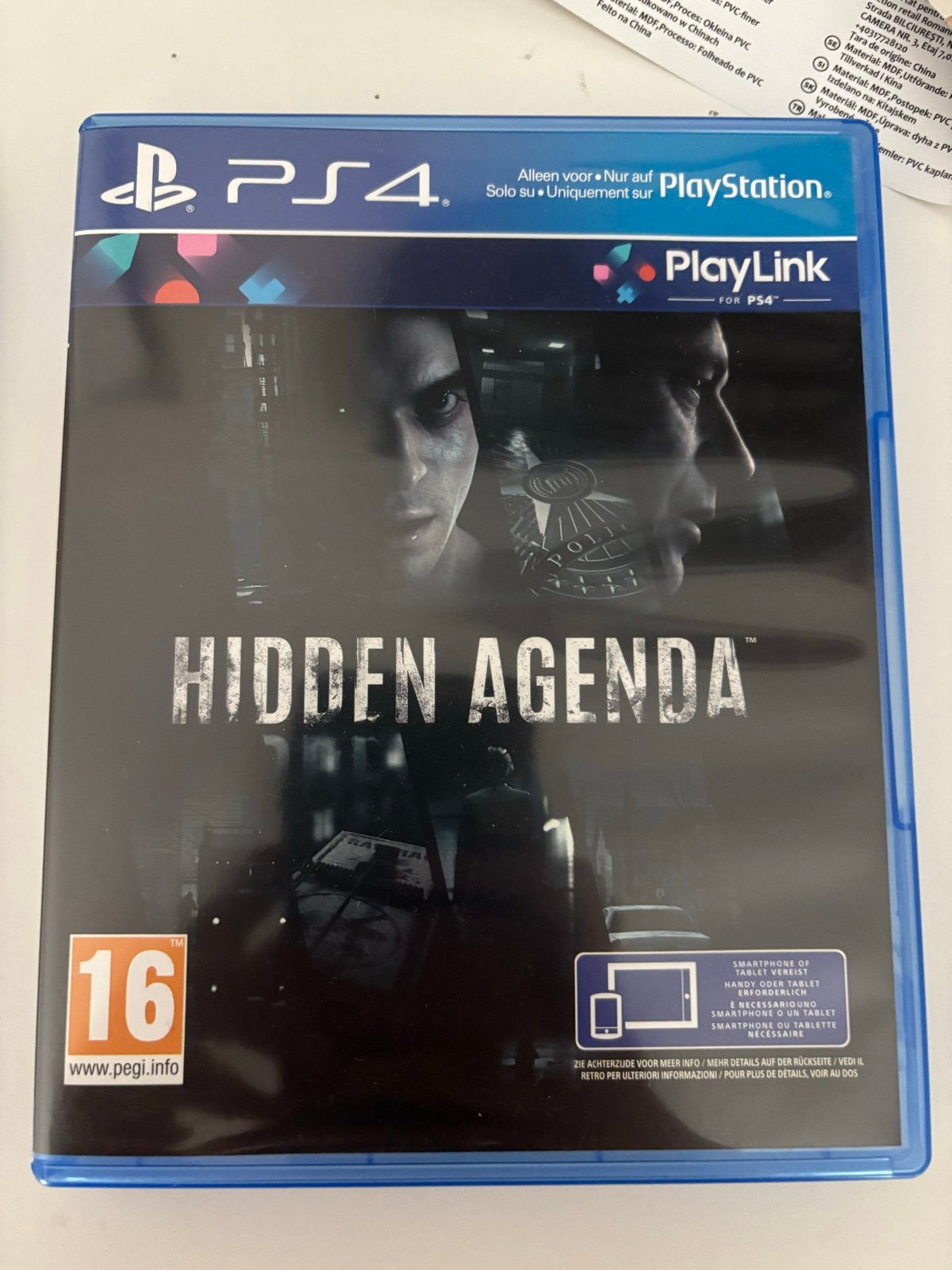 Hidden Agenda PS4 PlayLink - Spannende Misdaad Thriller, Ophalen, Gebruikt, Overige genres, 2 spelers