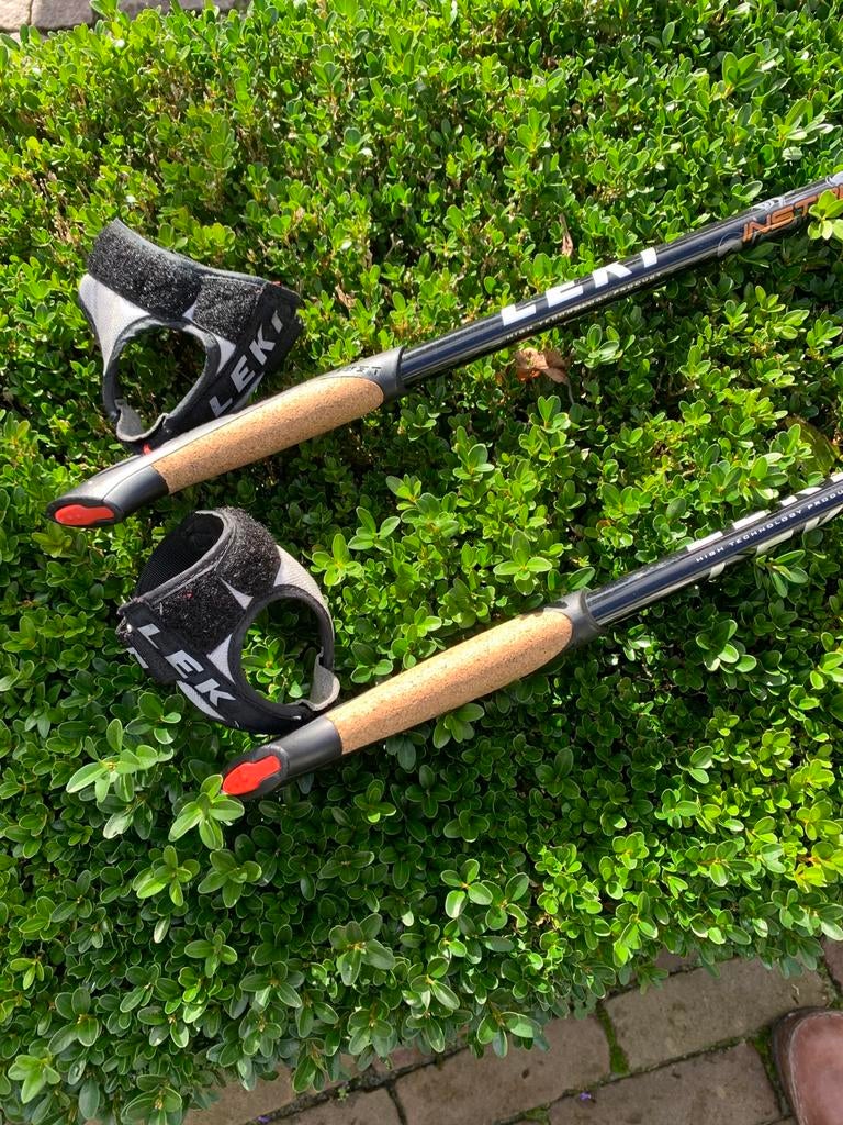 LEKI INSTRUCTOR CARBON Nordic Walking verstelb.(1,00-1,30m), Ophalen of Verzenden, Zo goed als nieuw, Wandelstok