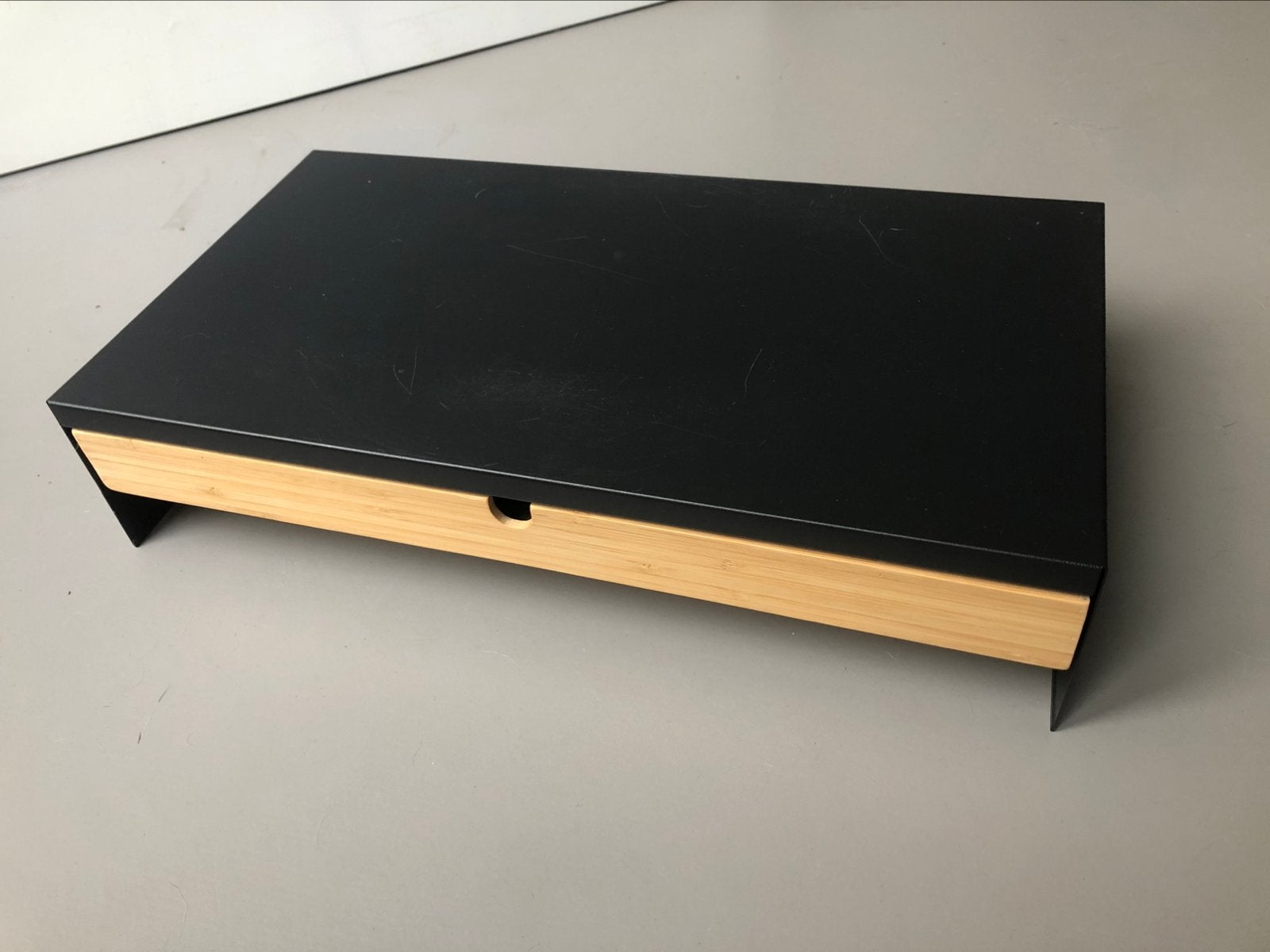 Ikea Elloven monitor standaard - bureau lade kastje, Ophalen, Gebruikt