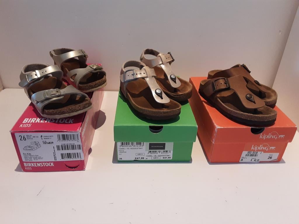 Sandalen birckenstock en kipling mat 26 teenslipper, Ophalen of Verzenden