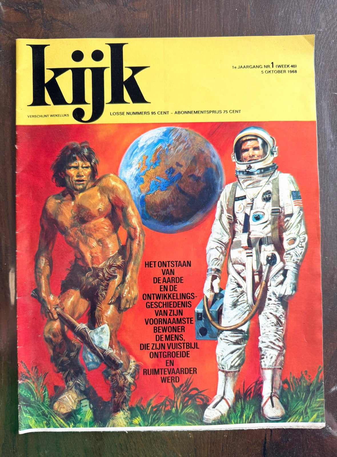 Kijk Magazine - 1e Jaargang Nr. 1 (5 Oktober 1968), Boeken, Tijdschriften en Kranten, Ophalen of Verzenden, Zo goed als nieuw