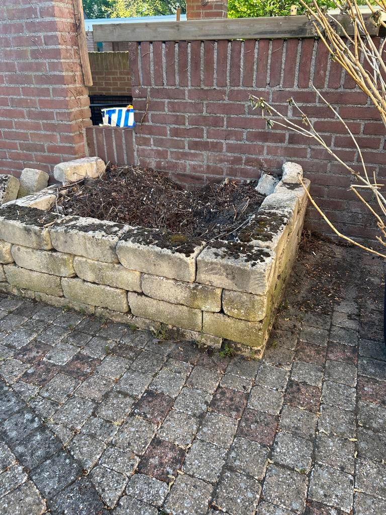 Gratis stenen voor border of bloembak, Tuin en Terras, Ophalen, Overige materialen, Gebruikt, Overige typen