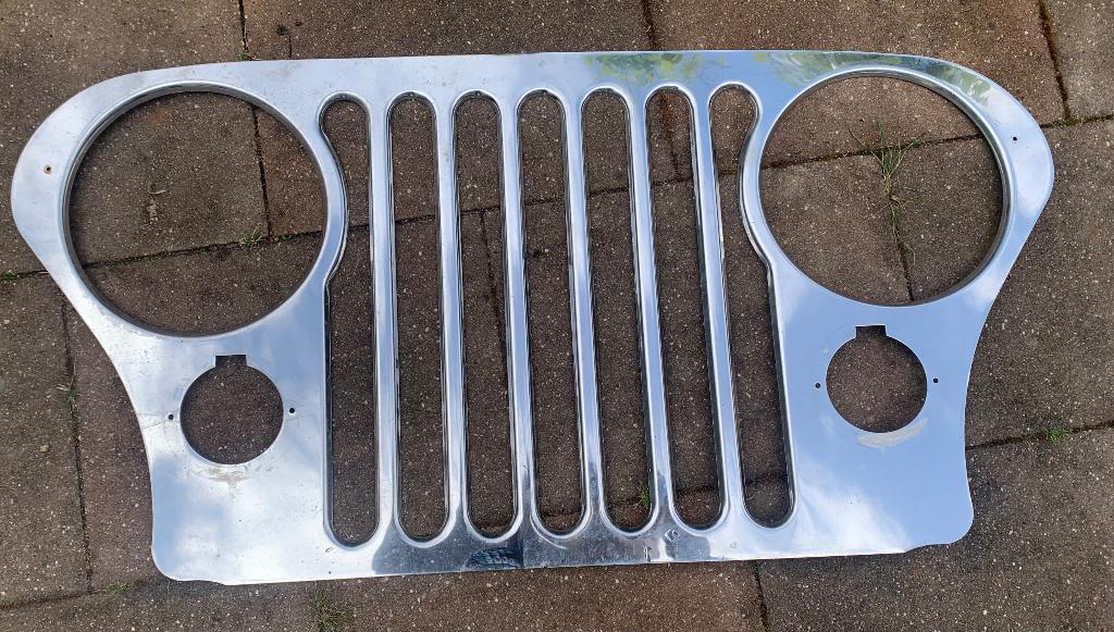 RVS voorzet gril Jeep CJ, Ophalen, Gebruikt, Jeep, Motorkap