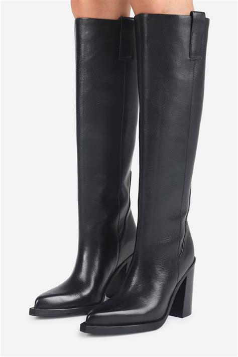 Bronx | laarzen full leather | mt 39 | Mya Mae | NIEUW, Kleding | Dames, Schoenen, Hoge laarzen, Verzenden, Zwart, Nieuw