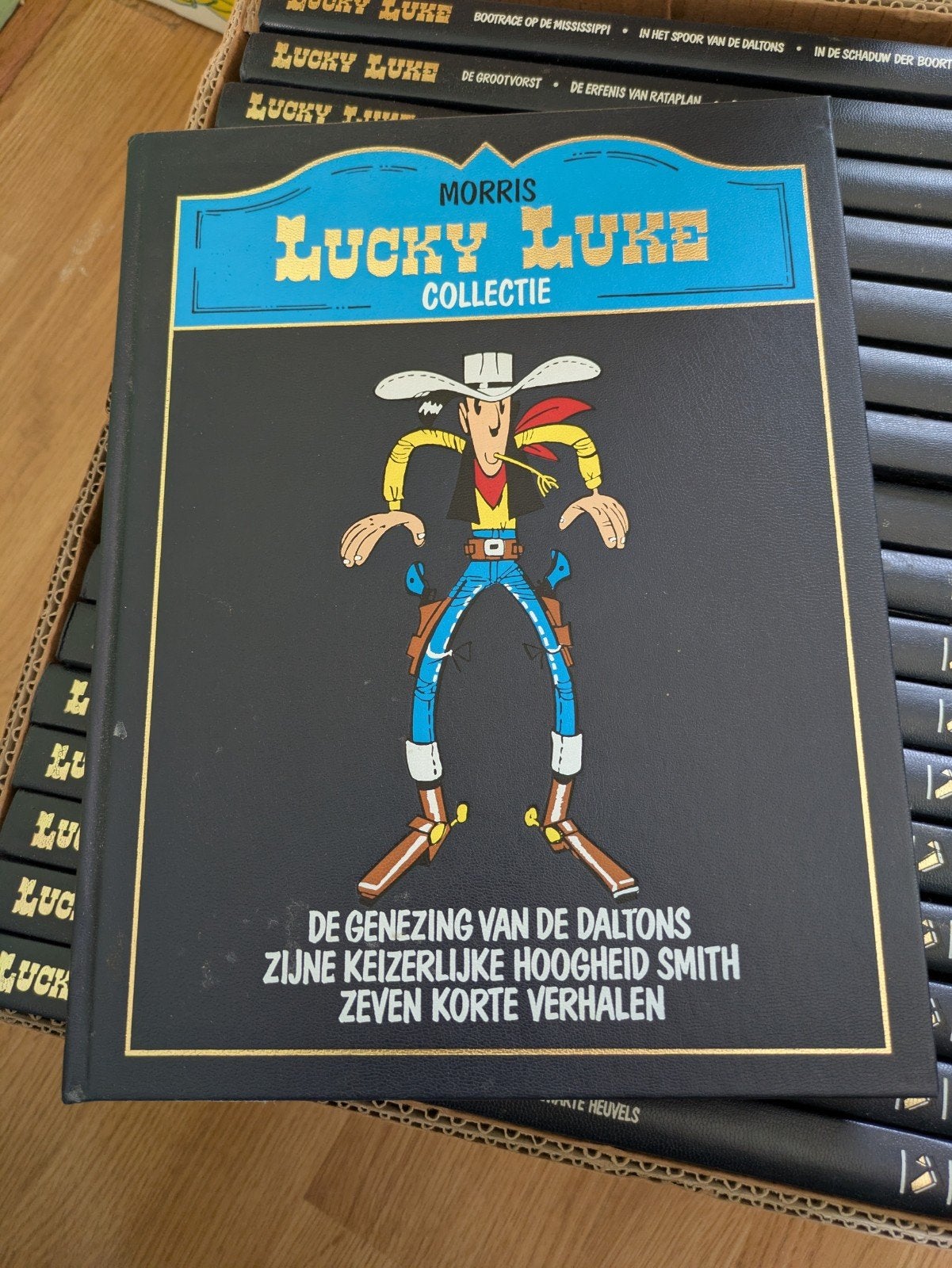 20 gebonden stripboeken van lucky Luke, Meerdere stripboeken, Ophalen, Gelezen