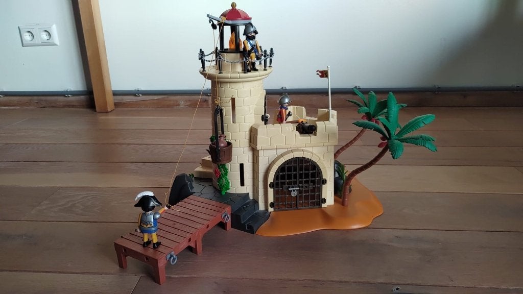 Playmobil soldatenbastion met vuurtoren (4294), Kinderen en Baby's, Speelgoed | Playmobil, Gebruikt, Complete set, Kasteel/Fort