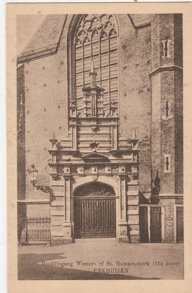 enkhuizen- westerkerk, Verzamelen, Ophalen of Verzenden, Voor 1920, Noord-Holland