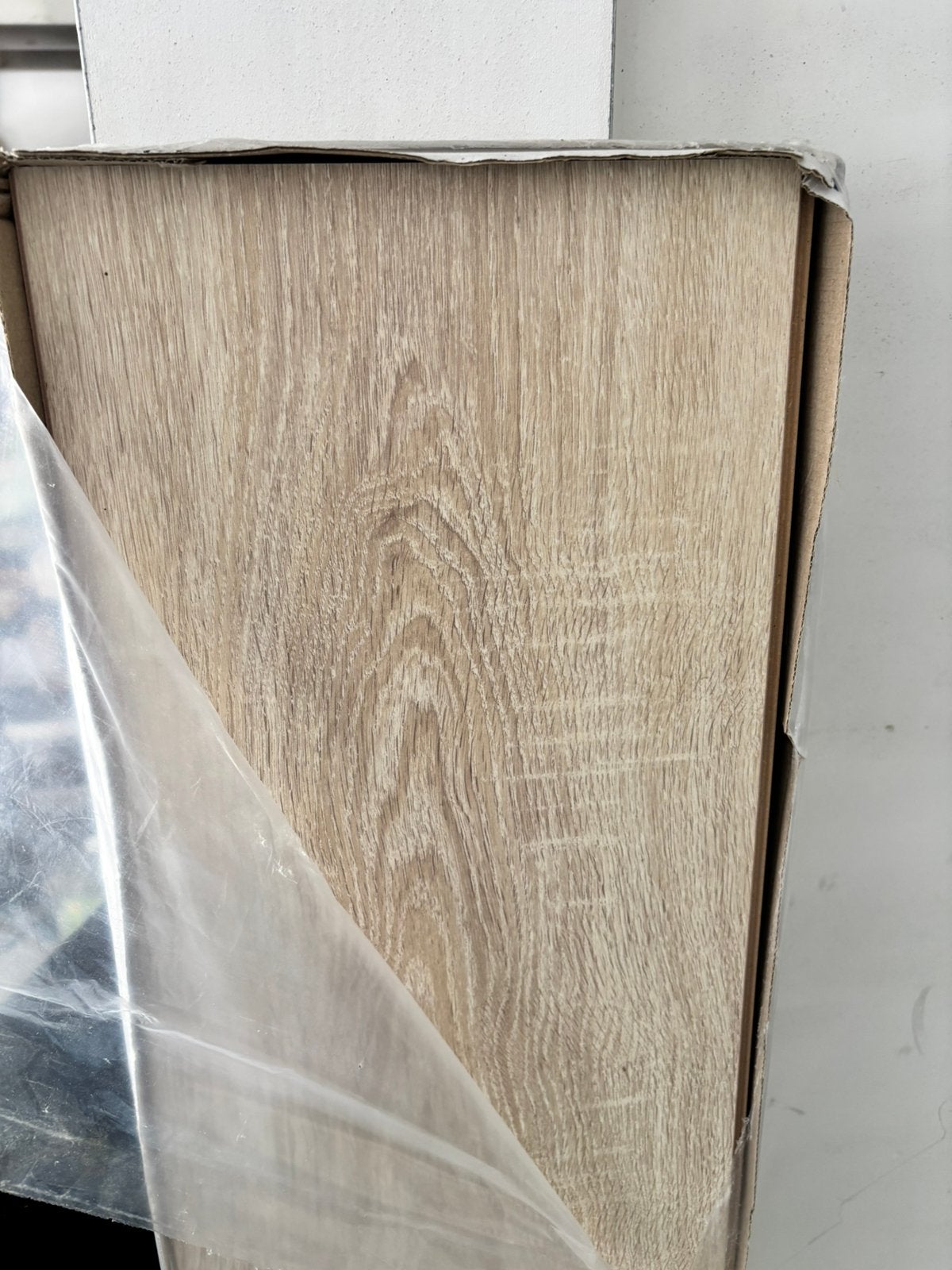 Extra breed licht eiken laminaat gamma, Ophalen, 50 tot 150 cm, Nieuw, Minder dan 5 m²