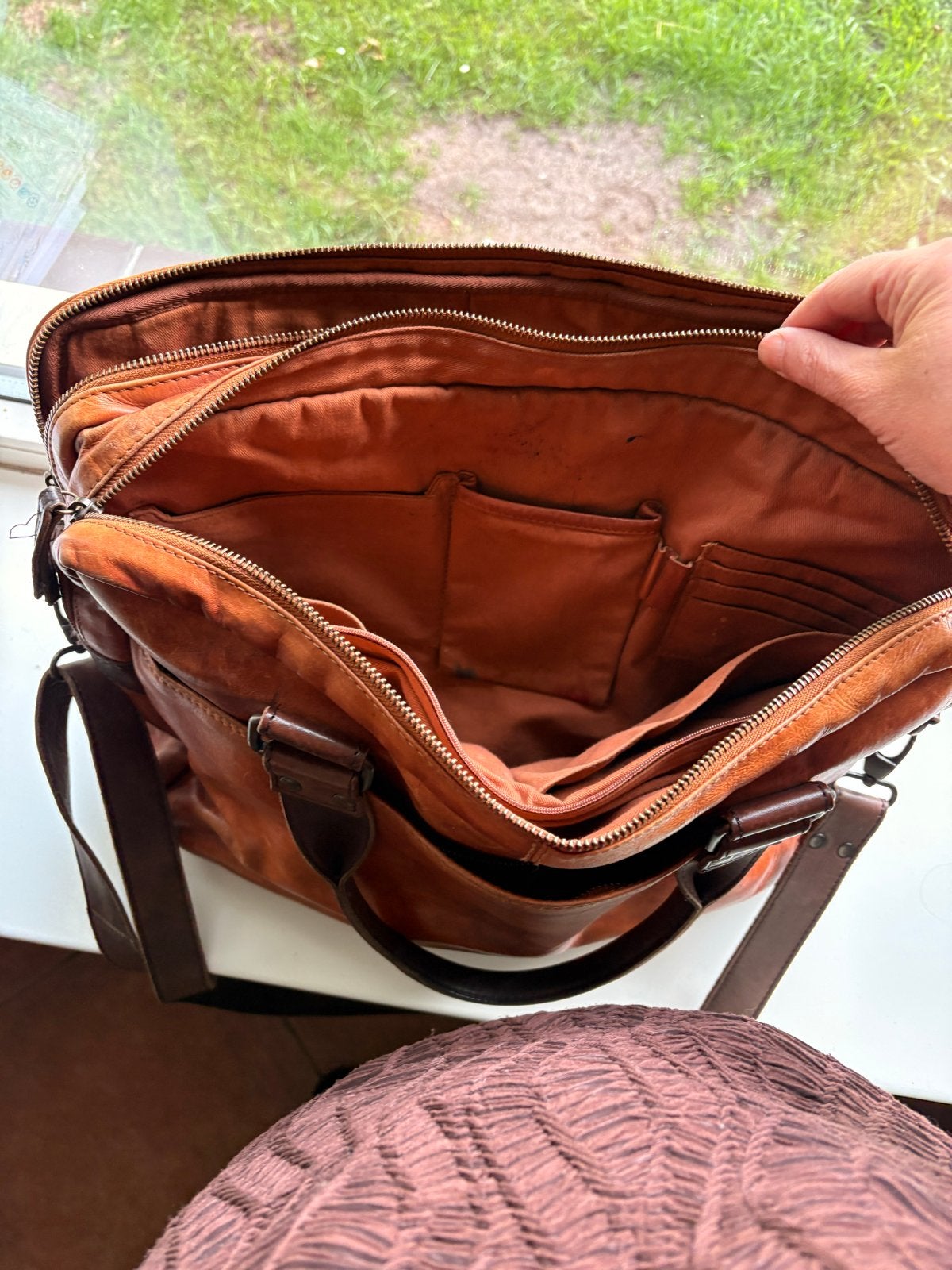 Bear Design Leandro Laptoptas 15,6" Cognac - Bruin, Sieraden, Tassen en Uiterlijk, Tassen | Damestassen, Ophalen of Verzenden