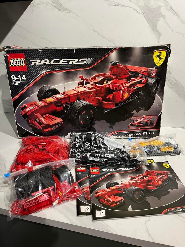 Lego technic racers 8157 Ferrari F1 1:9, Kinderen en Baby's, Speelgoed | Duplo en Lego, Ophalen, Zo goed als nieuw, Complete set