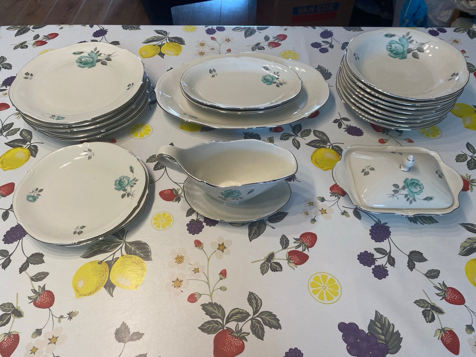 Winterling Servies Set met Rozenmotief - Vintage Porselein, Ophalen, Gebruikt, Overige merken, Vintage