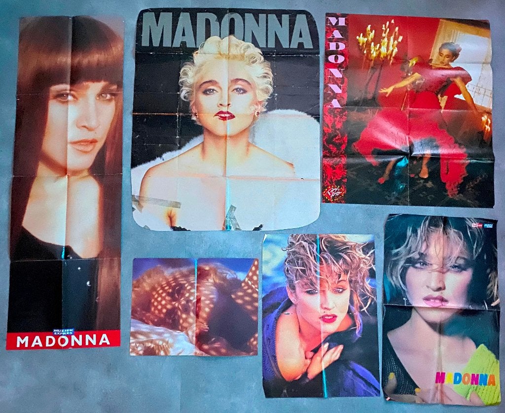 MADONNA POSTERS DEEL  3, Verzamelen, Posters, Ophalen of Verzenden, Zo goed als nieuw, A1 t/m A3, Overige vormen