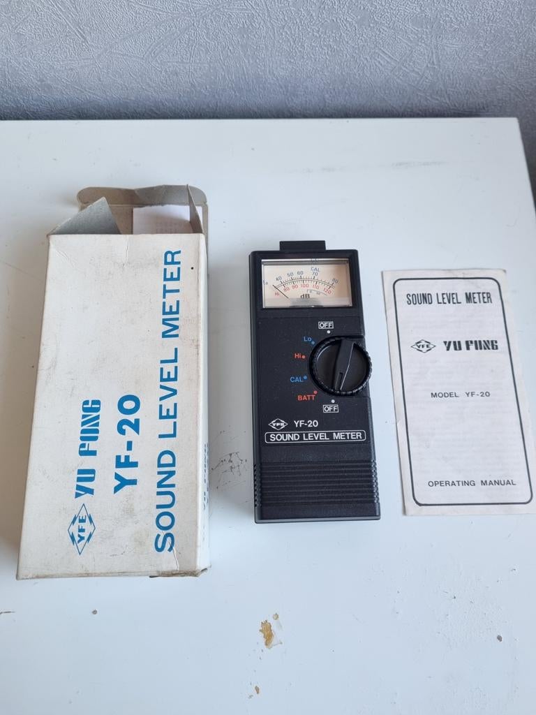 Yu Fung YF-20 Geluidsmeter - Niet getest, Doe-het-zelf en Verbouw, Meetapparatuur, Ophalen of Verzenden, Gebruikt, Geluid