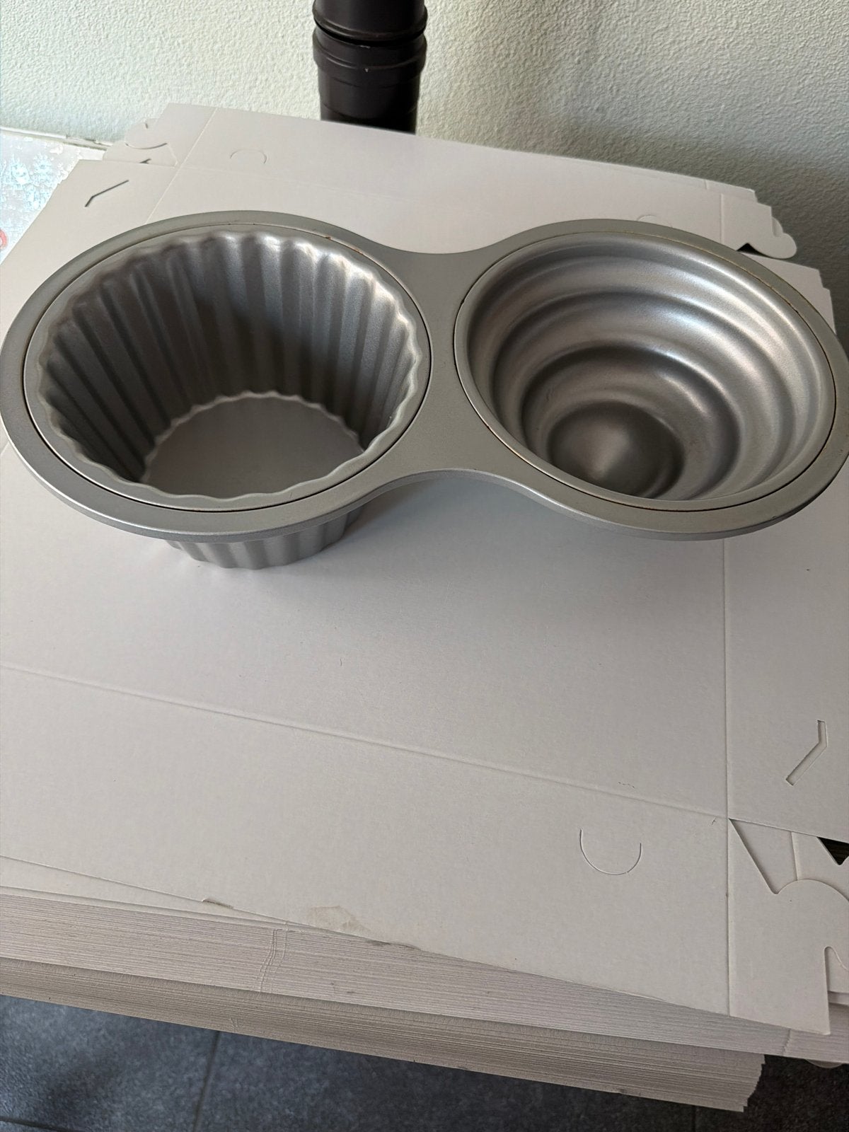 Bakblik voor mega cupcake / smashcake, Overige typen, Zilver, Ophalen of Verzenden, Zo goed als nieuw