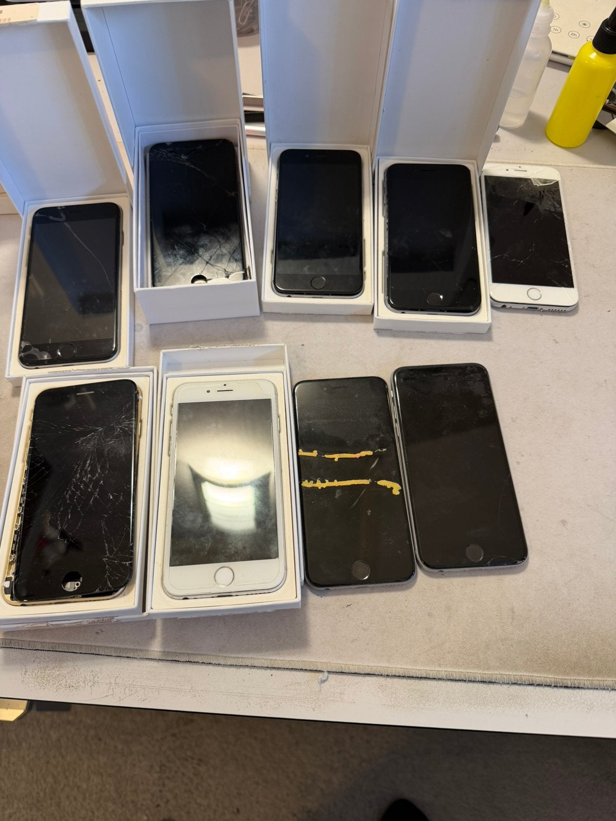Partij iphone 6 en 6S Defect en 20 tal behuzingen, Gebruikt, ., Overige typen, Ophalen of Verzenden