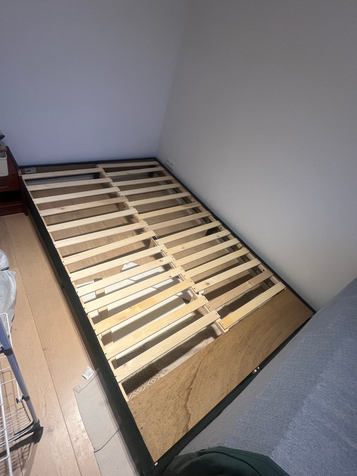 Twijfelaar met lattenbodem - Groen, Ophalen, 140 cm, Zo goed als nieuw, Twijfelaar