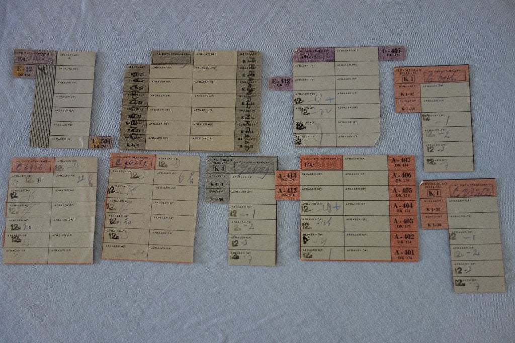 Distributiezegels no.2 div. 2e wereldoorlog, Verzamelen, Militaria | Tweede Wereldoorlog, Ophalen of Verzenden, Overige soorten
