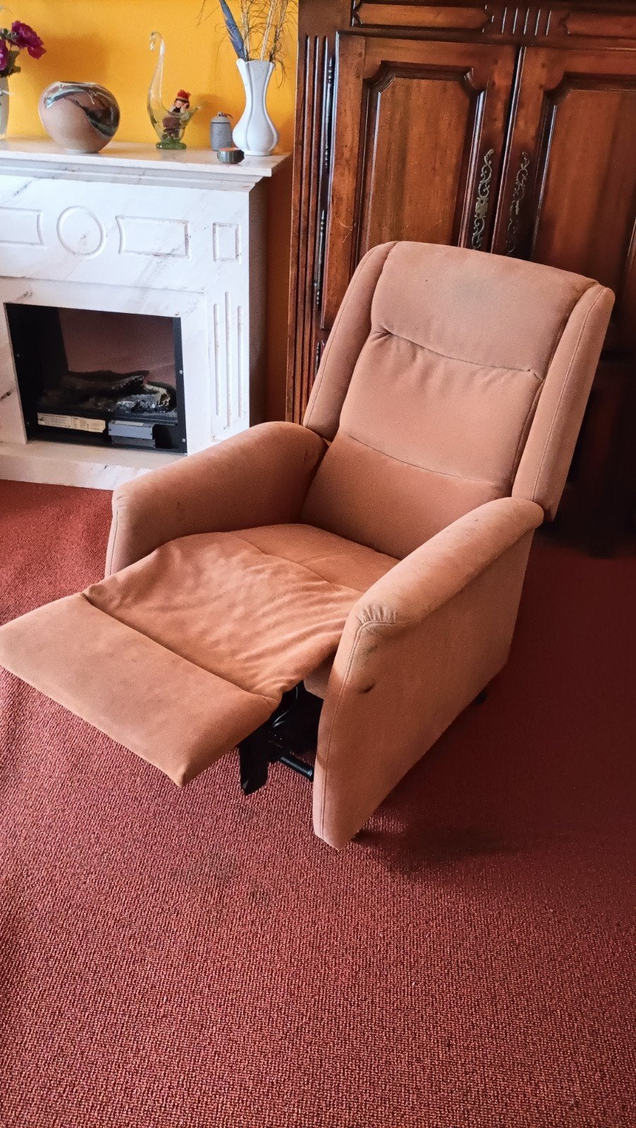 Comfortabele sta op relaxfauteuil, Ophalen, Gebruikt, Klassiek, Comfort, 75 tot 100 cm