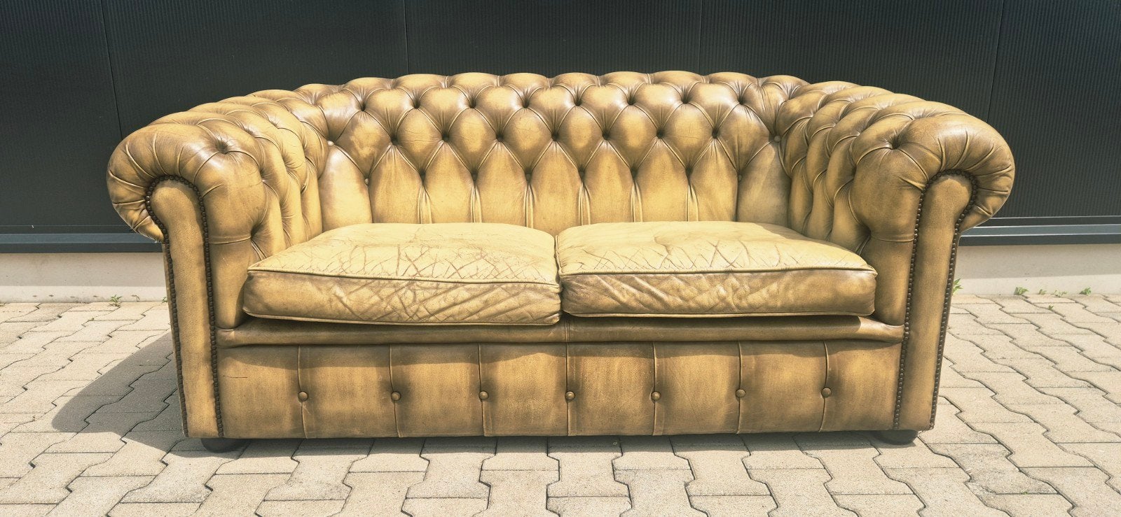 Chesterfield bank, Antiek en Kunst, Ophalen of Verzenden