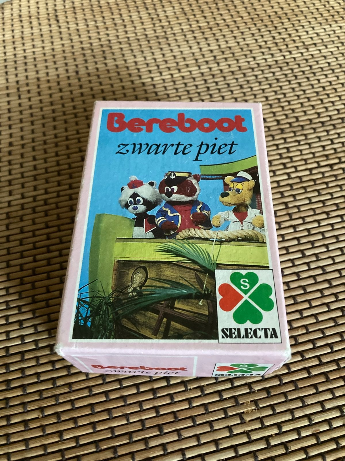 Vintage Bereboot Zwarte Piet kaartspel Selecta, Drie of vier spelers, Ophalen of Verzenden, Gebruikt