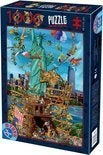 puzzel Vrijheidsbeeld, Ophalen of Verzenden, 500 t/m 1500 stukjes, Zo goed als nieuw, Legpuzzel