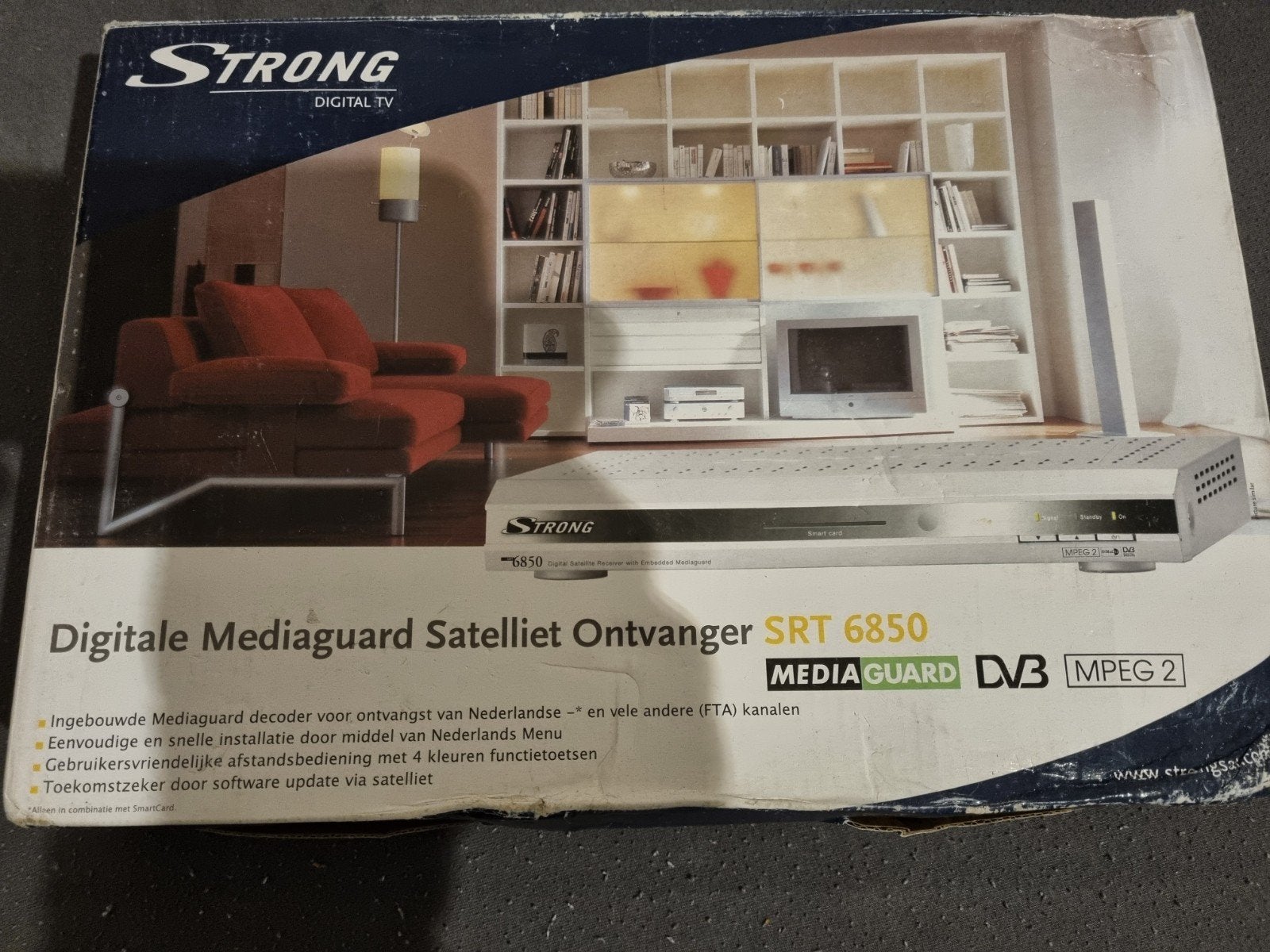 Strong SRT 6850 Digitale Mediaguard Satelliet Ontvanger, Ophalen, Nieuw, Decoder