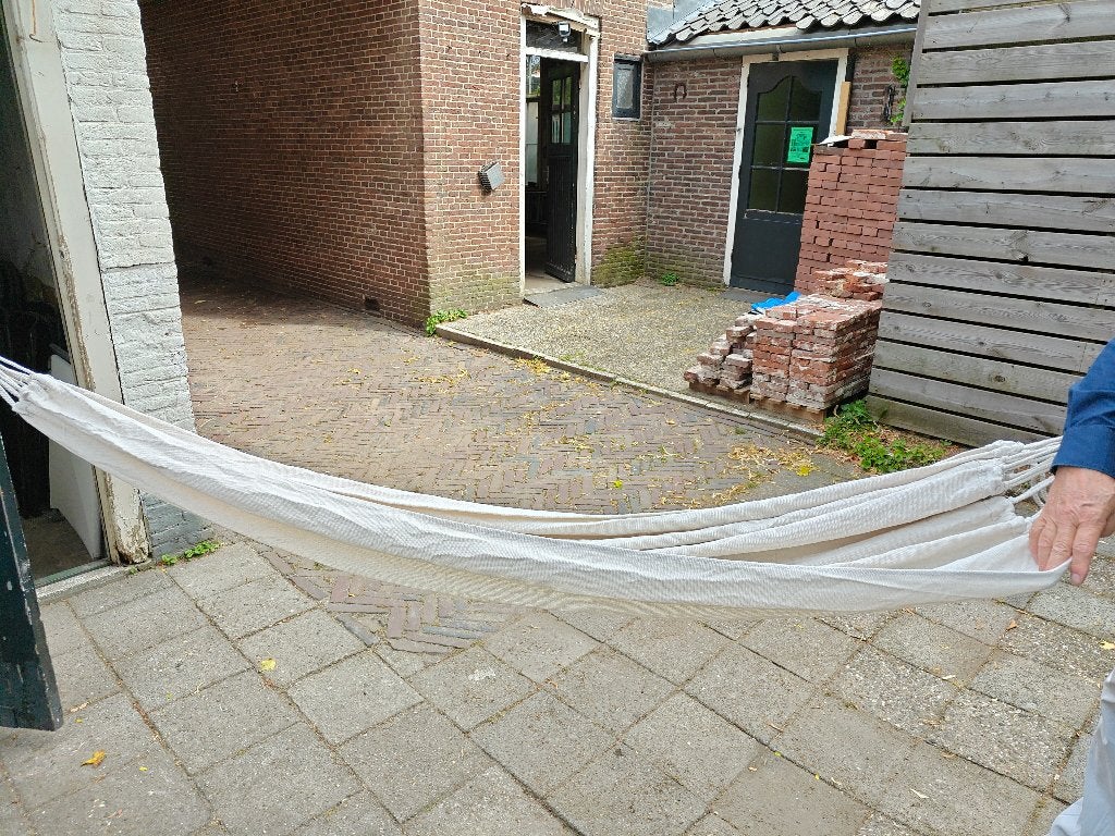 hangmat, Tuin en Terras, Hangmatten, Opvouwbaar, Onbekend, Ophalen of Verzenden, Zo goed als nieuw