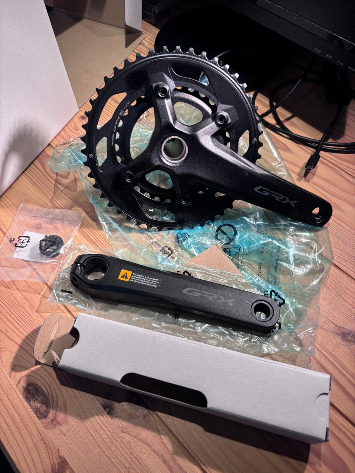Nieuwe GRX 600 crankset 170mm - FC-RX610-2, Fietsen en Brommers, Fietsonderdelen, Crankstel of Pedalen, Nieuw, Ophalen of Verzenden