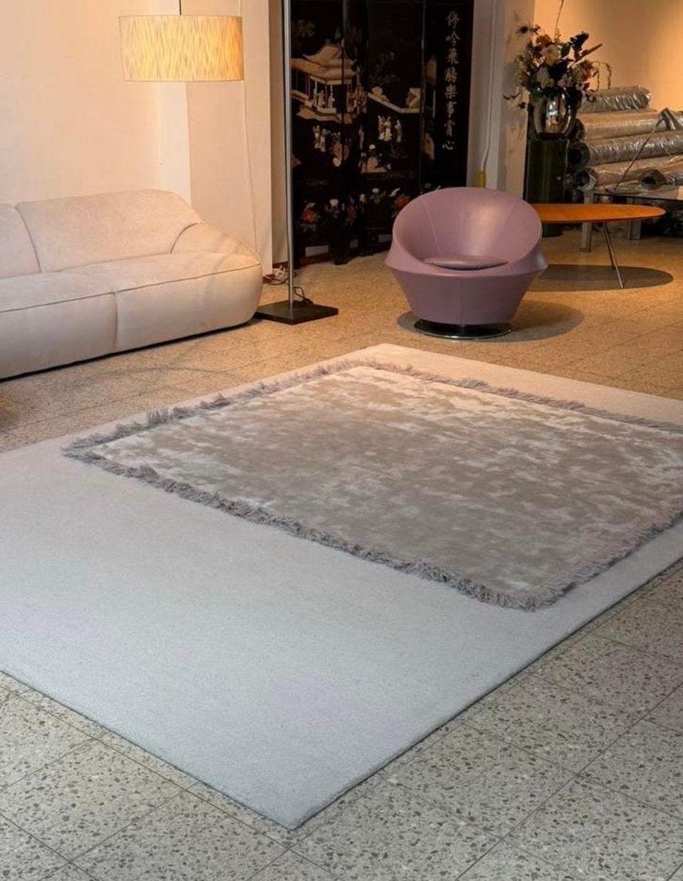 Leolux Frame tapijt Stone 240 x 340 NIEUW, Ophalen, Nieuw, 200 cm of meer, Grijs