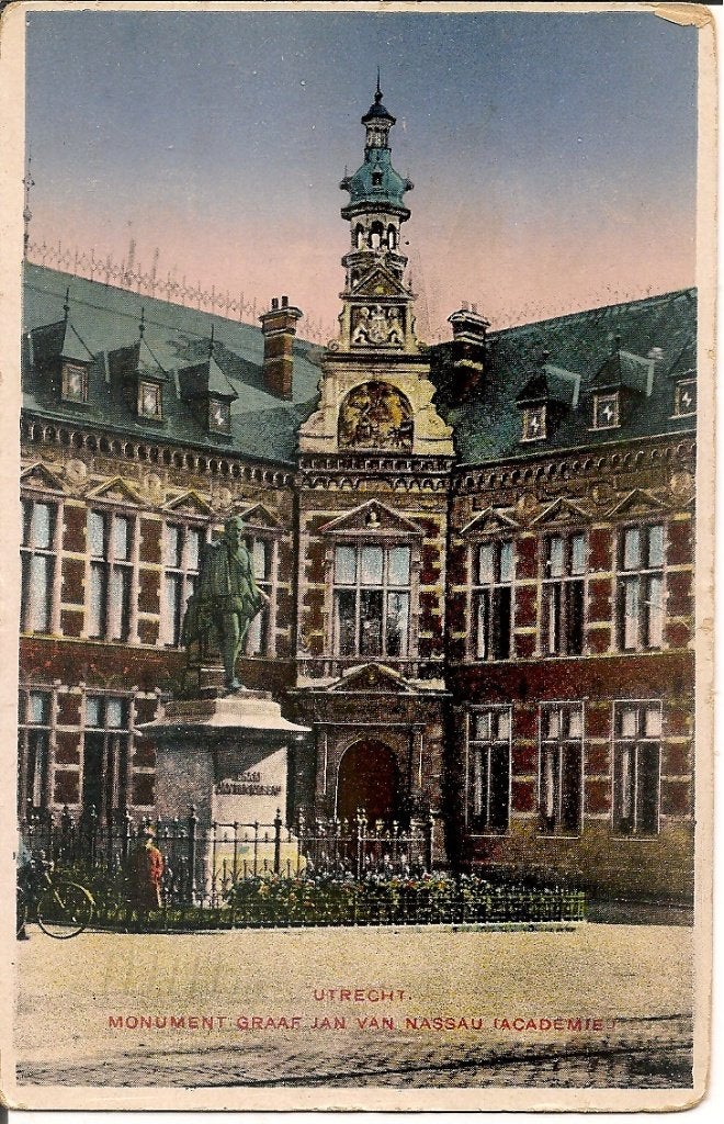 Oude ansichtkaart Utrecht: Monument Graaf Jan van Nassau, Ophalen of Verzenden, Voor 1920, Gelopen, Utrecht