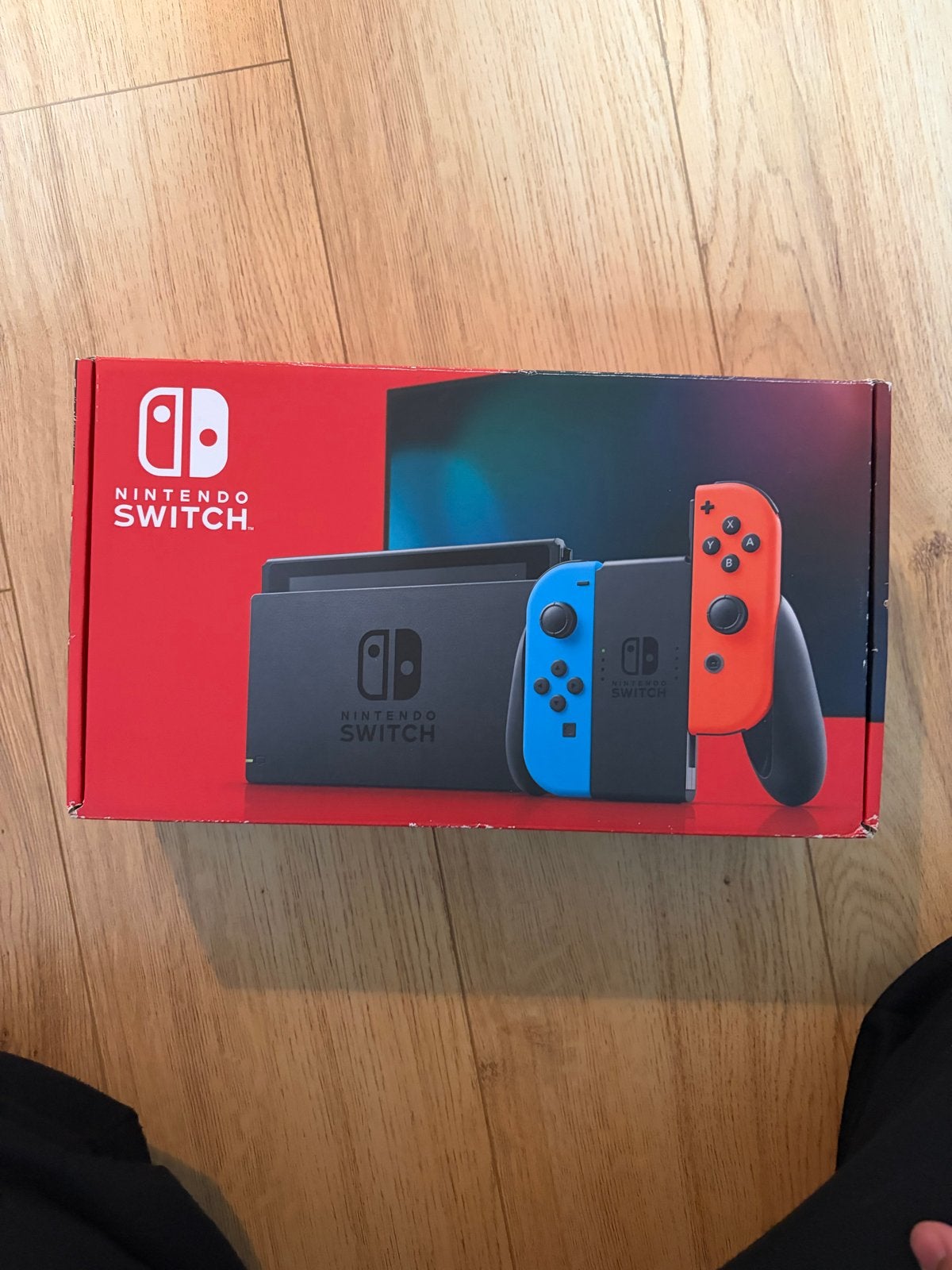 Nintendo Switch V2 -met mario party, incl. originele doos, Switch 2019 Upgrade, N, N, Met 2 controllers