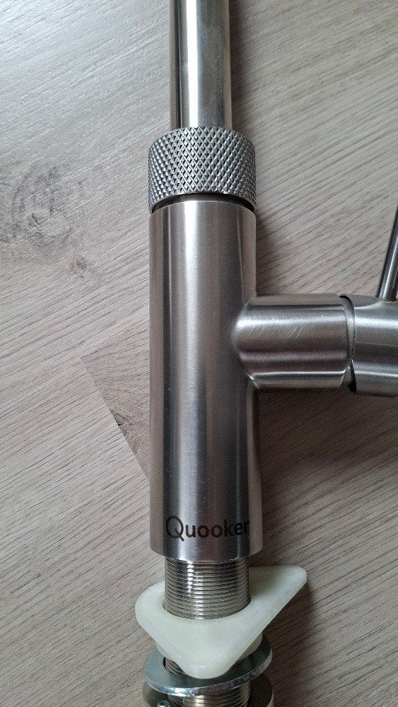 Quooker RVS round 3 in 1 Flex kraan met uittrekslang, Ophalen, Grijs, Overige materialen, Overige merken